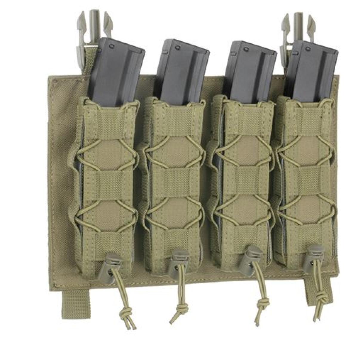 Magazine Pouch 4 Mags Buckle UP Plattform Olive passend für P90/UMP/MP5